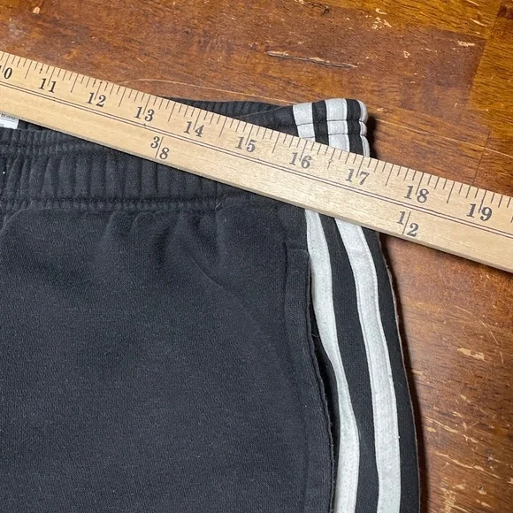 Adidas Black Sweatpants with White Stripes Size XL - Picture 3 of 6